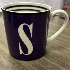 Kate Spade Lenox Monogram S mug